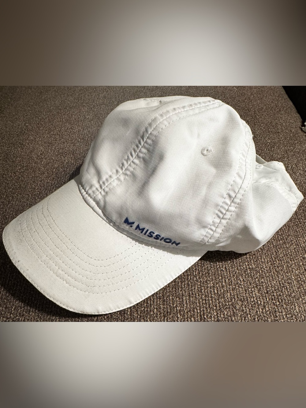 Mission White Performance Baseball Cap